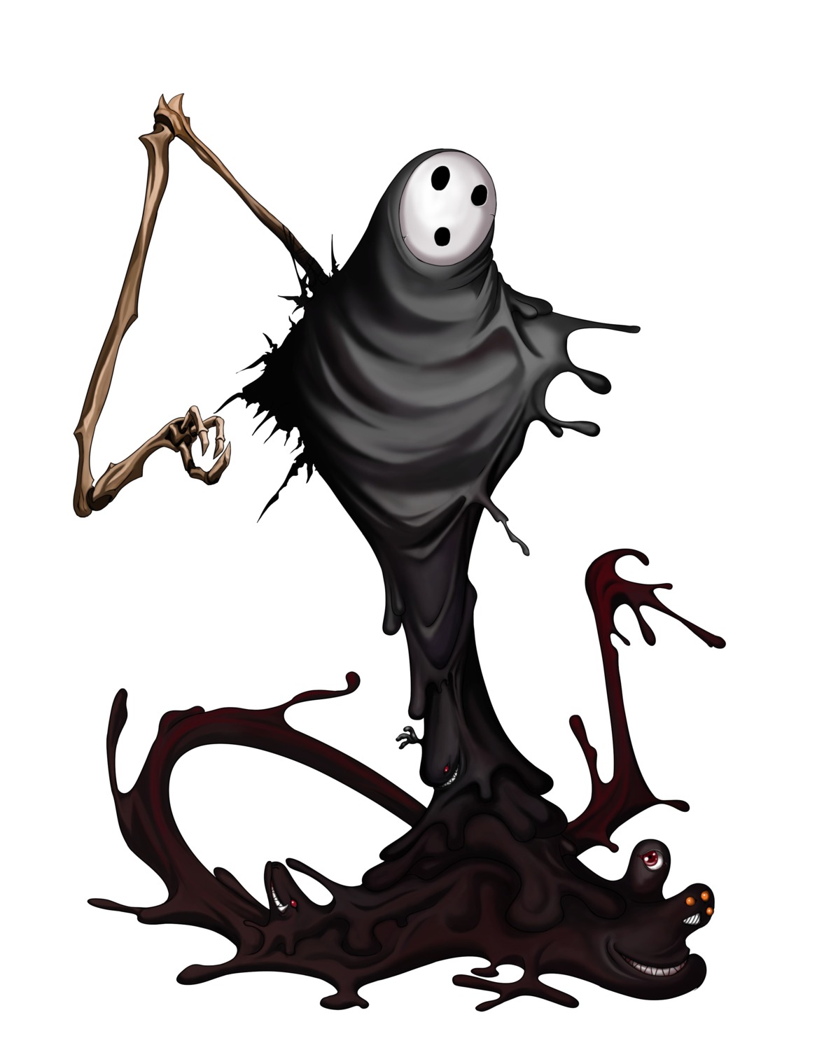 arakune, arc_system_works, blazblue, blazblue:_calamity_trigger, male, monster, mori_toshimichi