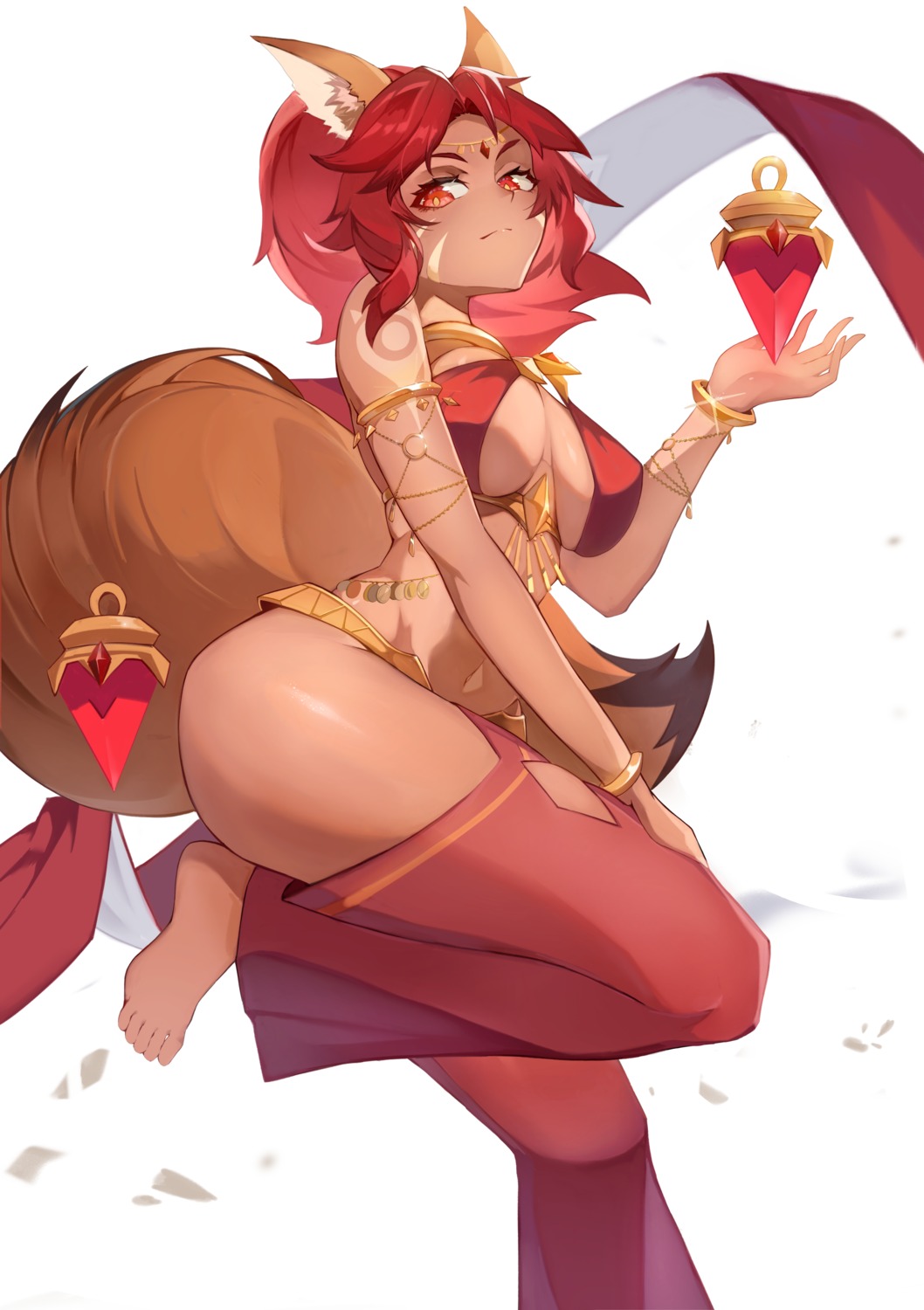 afk_arena, animal_ears, clearhand, no_bra, see_through, tail