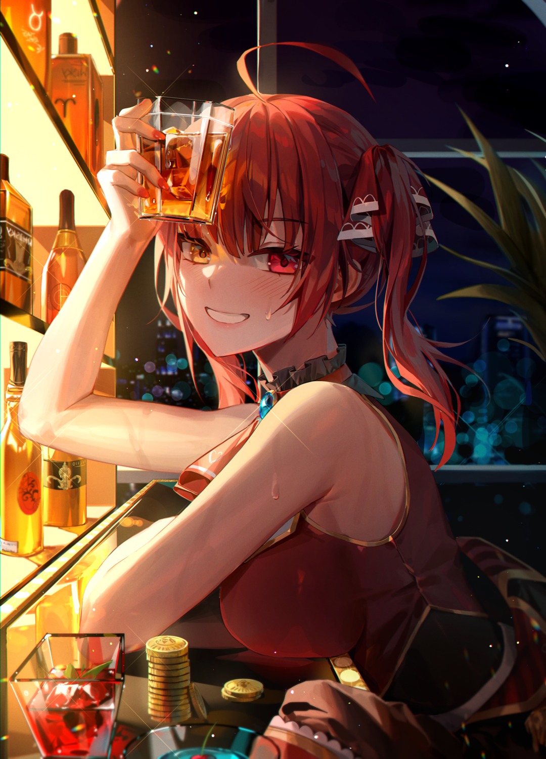 heterochromia, hololive, houshou_marine, minttchocok
