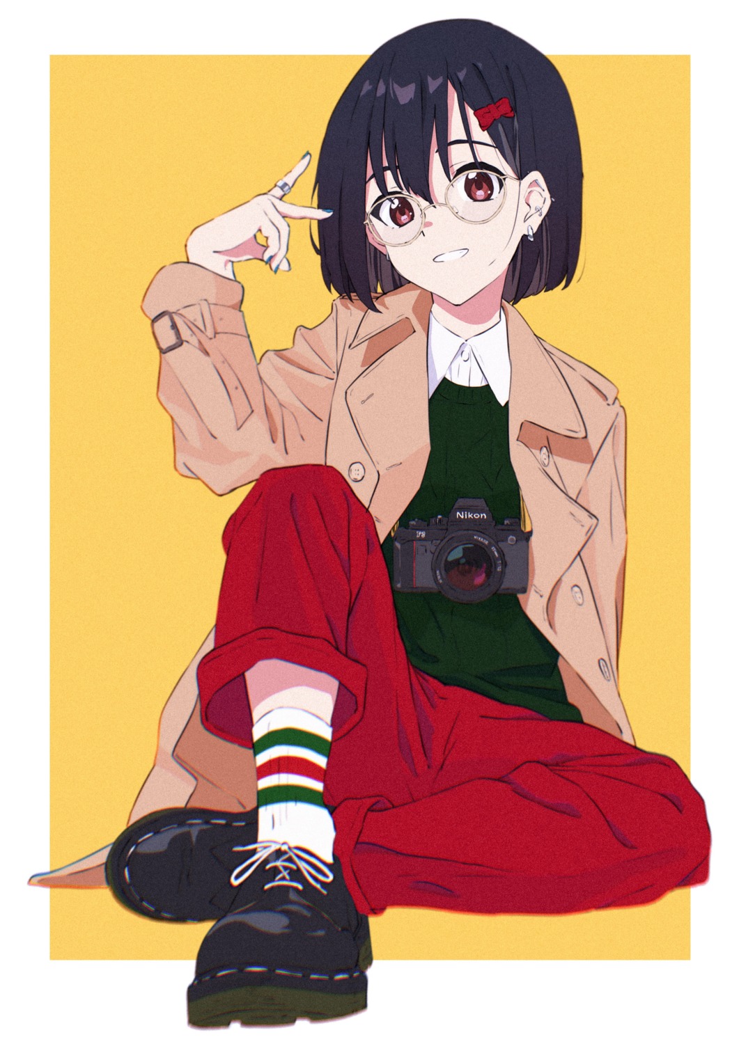 hibike!_euphonium, hisaishi_kanade, megane, sakurayama_(59_sakurayama), sweater