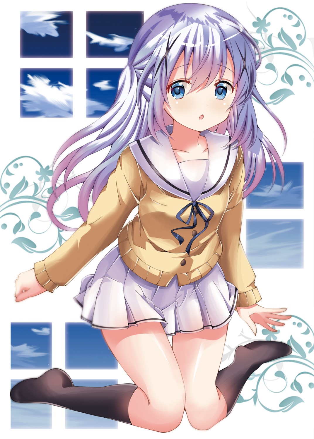gochuumon_wa_usagi_desu_ka?, kafuu_chino, kohakugin, seifuku, sweater