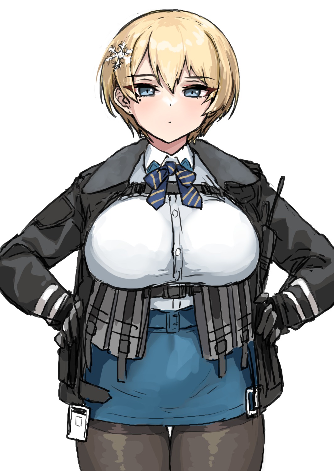 girls_frontline, pantyhose, sketch, uniform, ushimochi, vsk-94_(girls_frontline)
