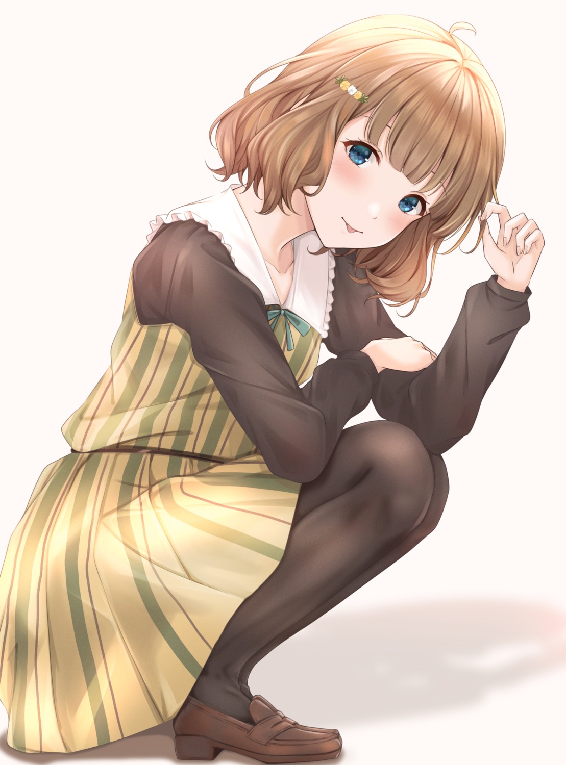 dress, skirt_lift, suou_momoko, the_idolm@ster, the_idolm@ster_million_live!, yuzuyu_(hyui)