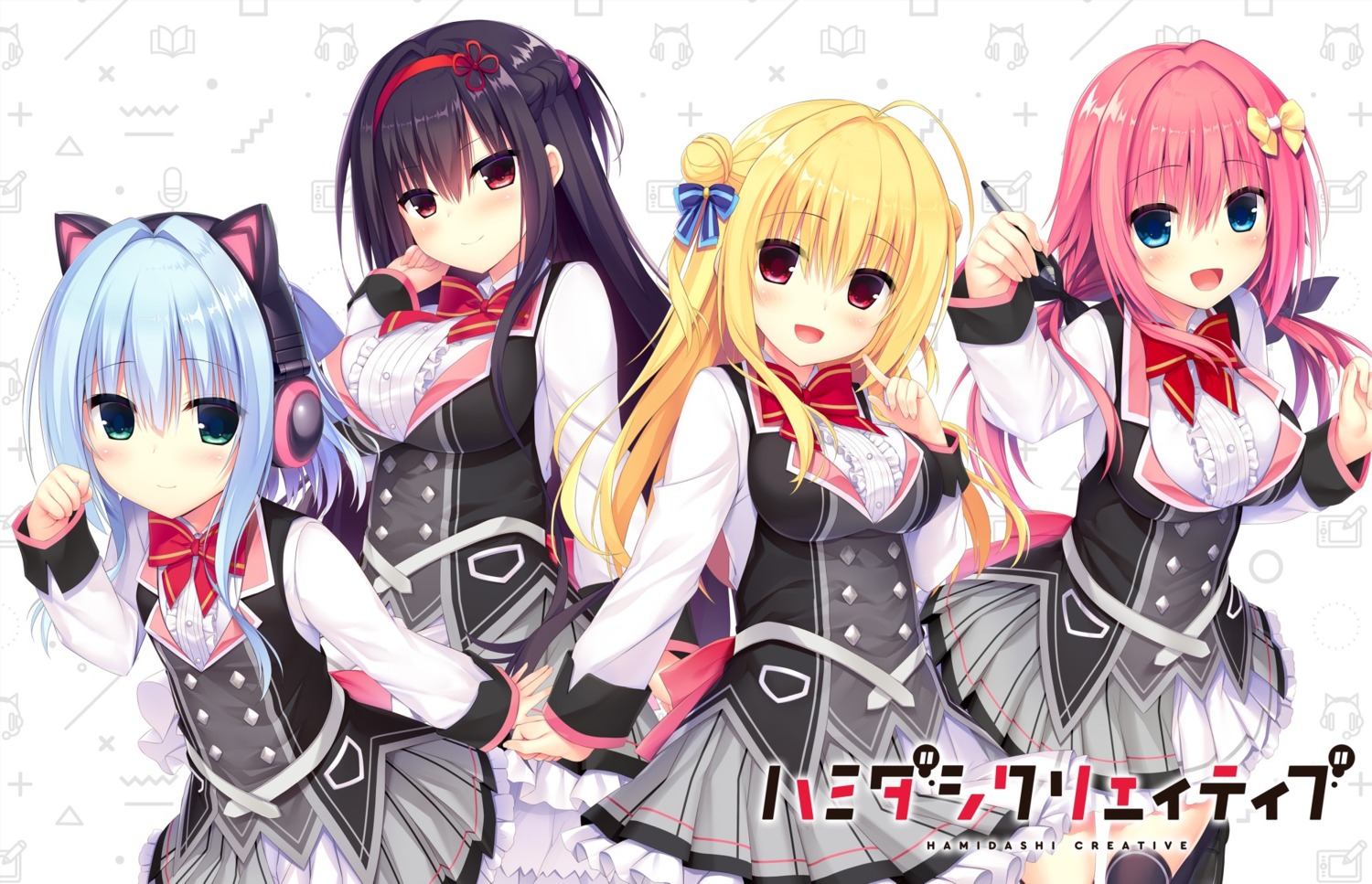 animal_ears, hamidashi_creative, headphones, izumi_hiyori, kamakura_shio, madosoft, nekomimi, nishiki_asumi