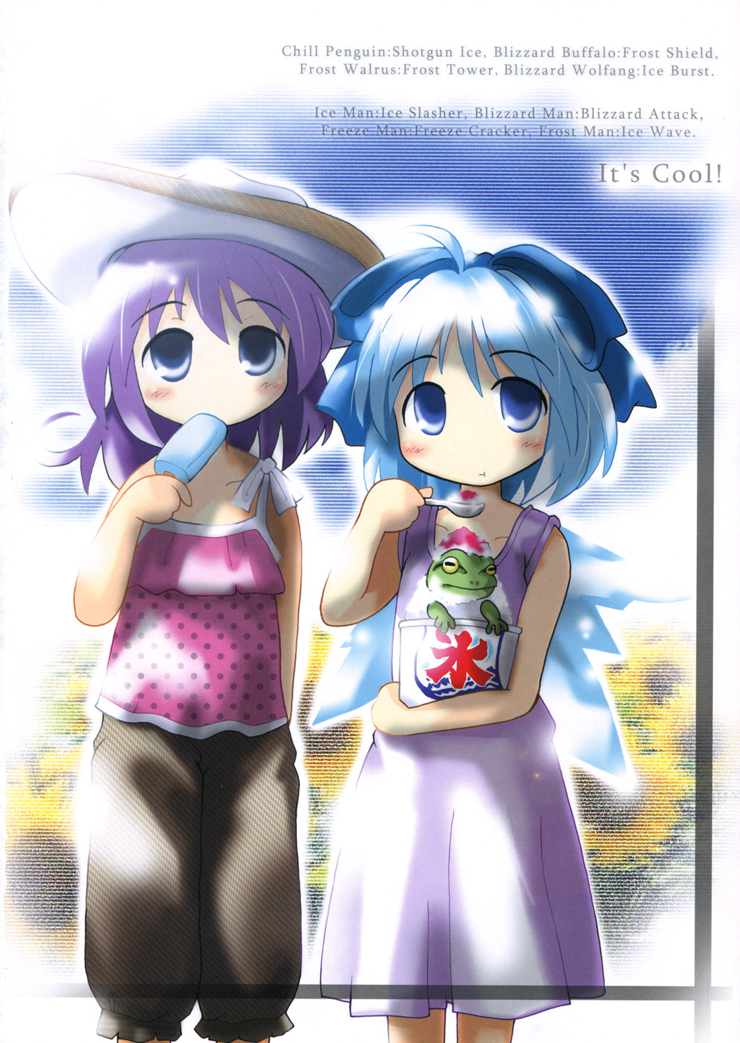 cirno, dress, ishikiriba, letty_whiterock, morogami_ryou, touhou