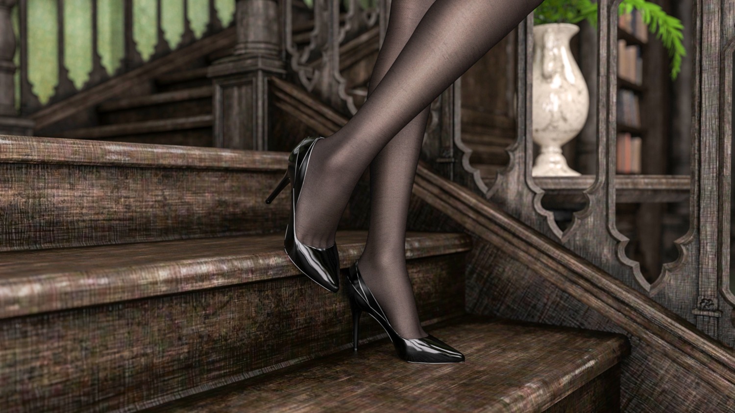 cg, heels, pantyhose, tagme