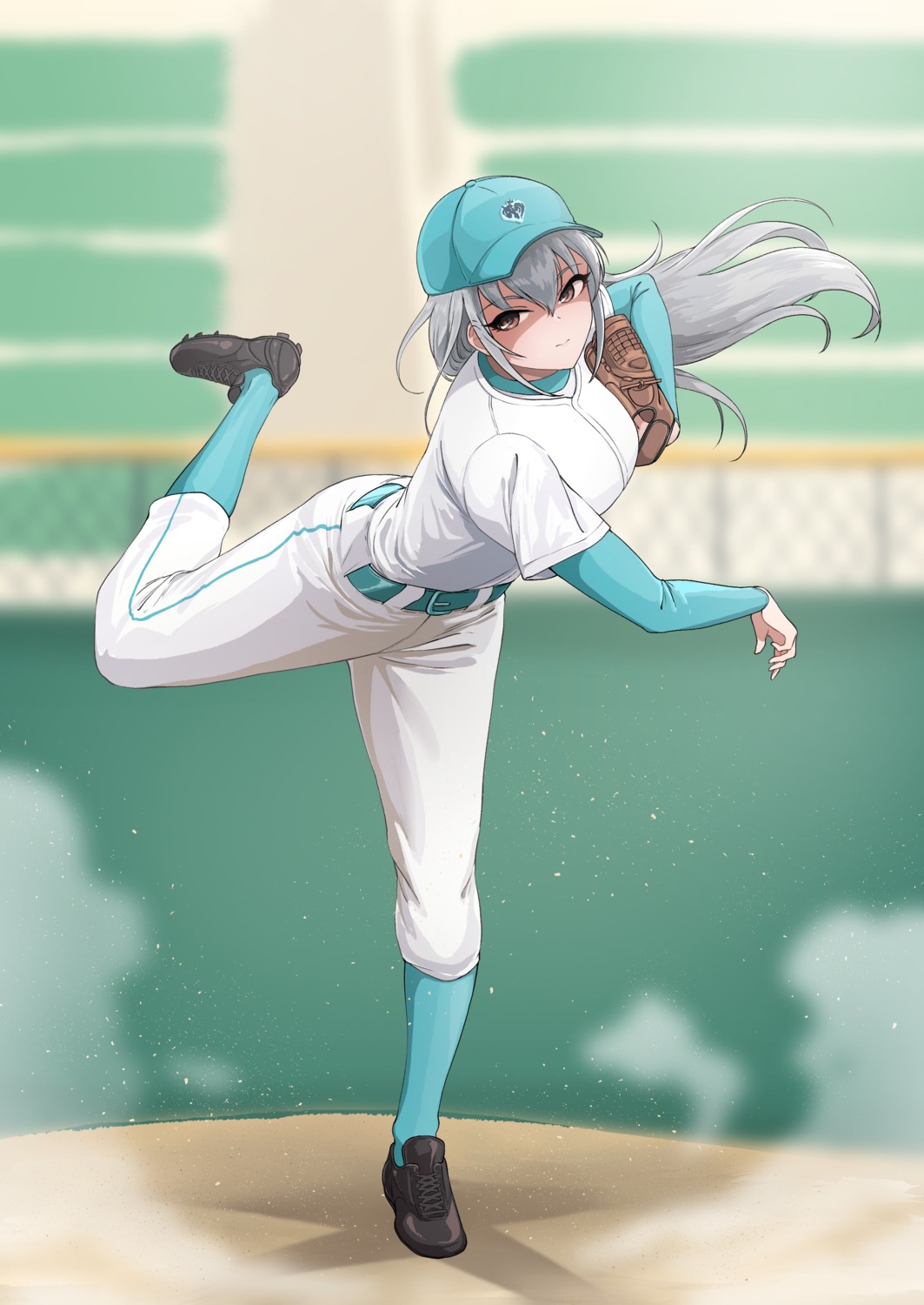 baseball, takamine_noa, the_idolm@ster, the_idolm@ster_cinderella_girls, uniform, ushimochi