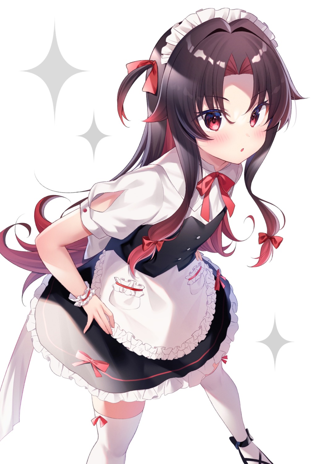 gyozanuko, maid, ryuuou_no_oshigoto!, thighhighs, yashajin_ai