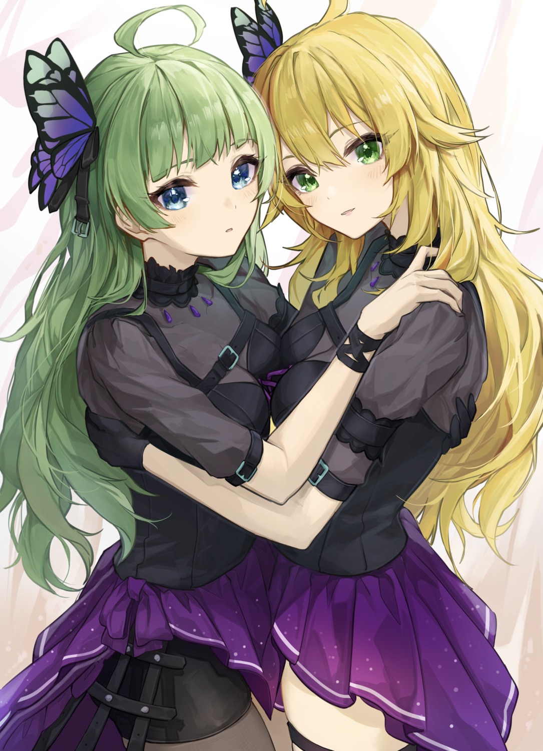 garter, hoshii_miki, pantyhose, shimabara_elena, shino_sto, symmetrical_docking, the_idolm@ster, the_idolm@ster_million_live!
