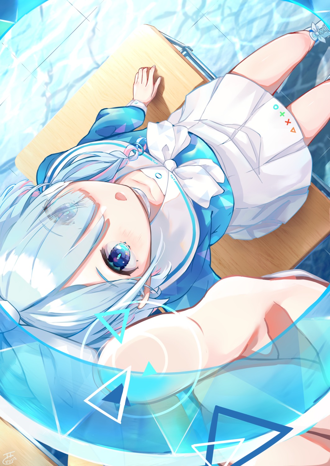 arona_(blue_archive), blue_archive, nishi_yasuaki, seifuku