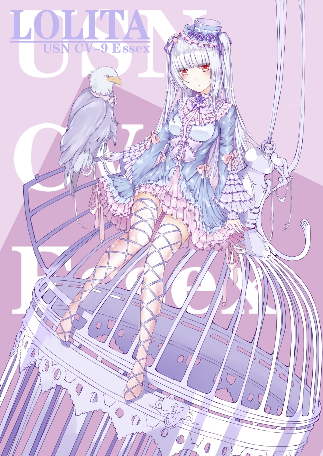 anotoki_ashi, essex_(zhanjianshaonv), gothic_lolita, lolita_fashion, thighhighs, zhanjianshaonv