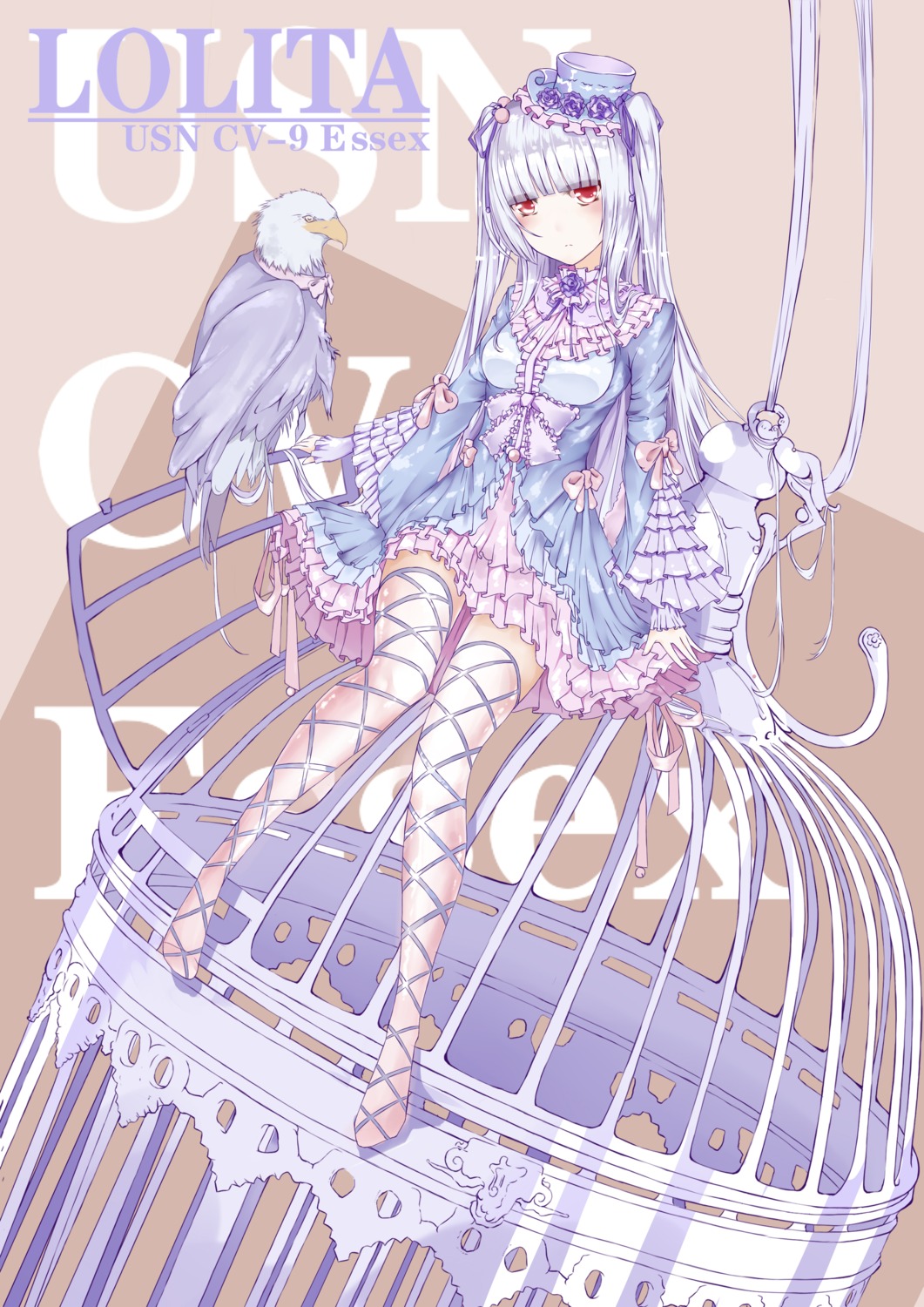 anotoki_ashi, essex_(zhanjianshaonv), gothic_lolita, lolita_fashion, thighhighs, zhanjianshaonv