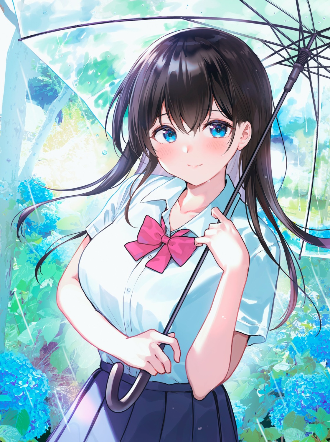 artist_revision, nishizawa_5mm, seifuku, umbrella