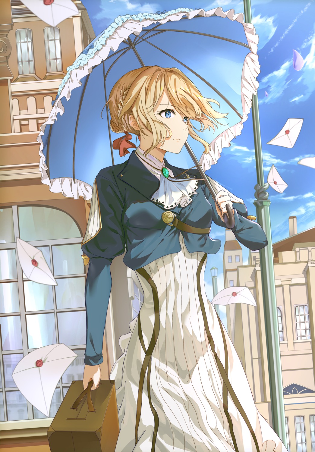 dress, mosta_(lo1777789), umbrella, violet_evergarden, violet_evergarden_(character)