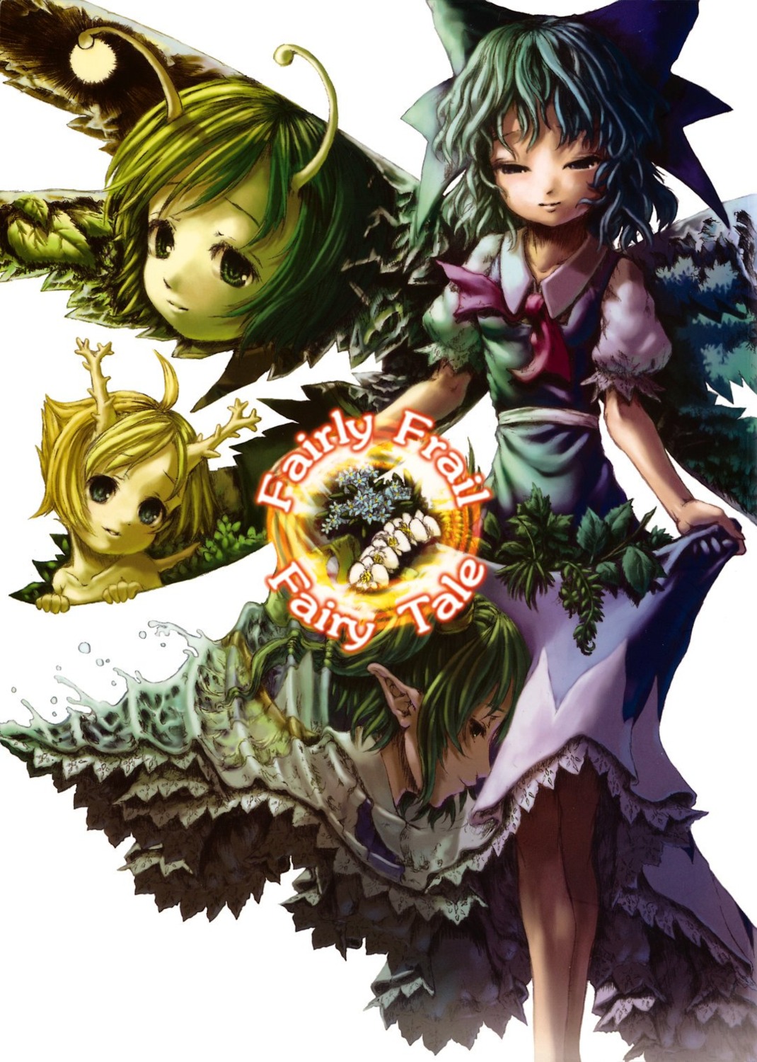 cirno, felis_ovum, katzeh, touhou, wriggle_nightbug