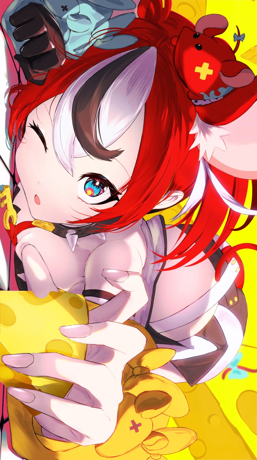 animal_ears, getto, hakos_baelz, hololive, hololive_english, tail