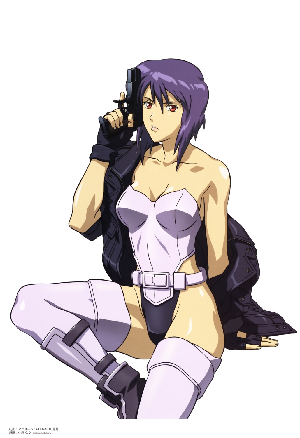 ghost_in_the_shell, kusanagi_motoko, nakahara_hisahumi, overfiltered, thighhighs
