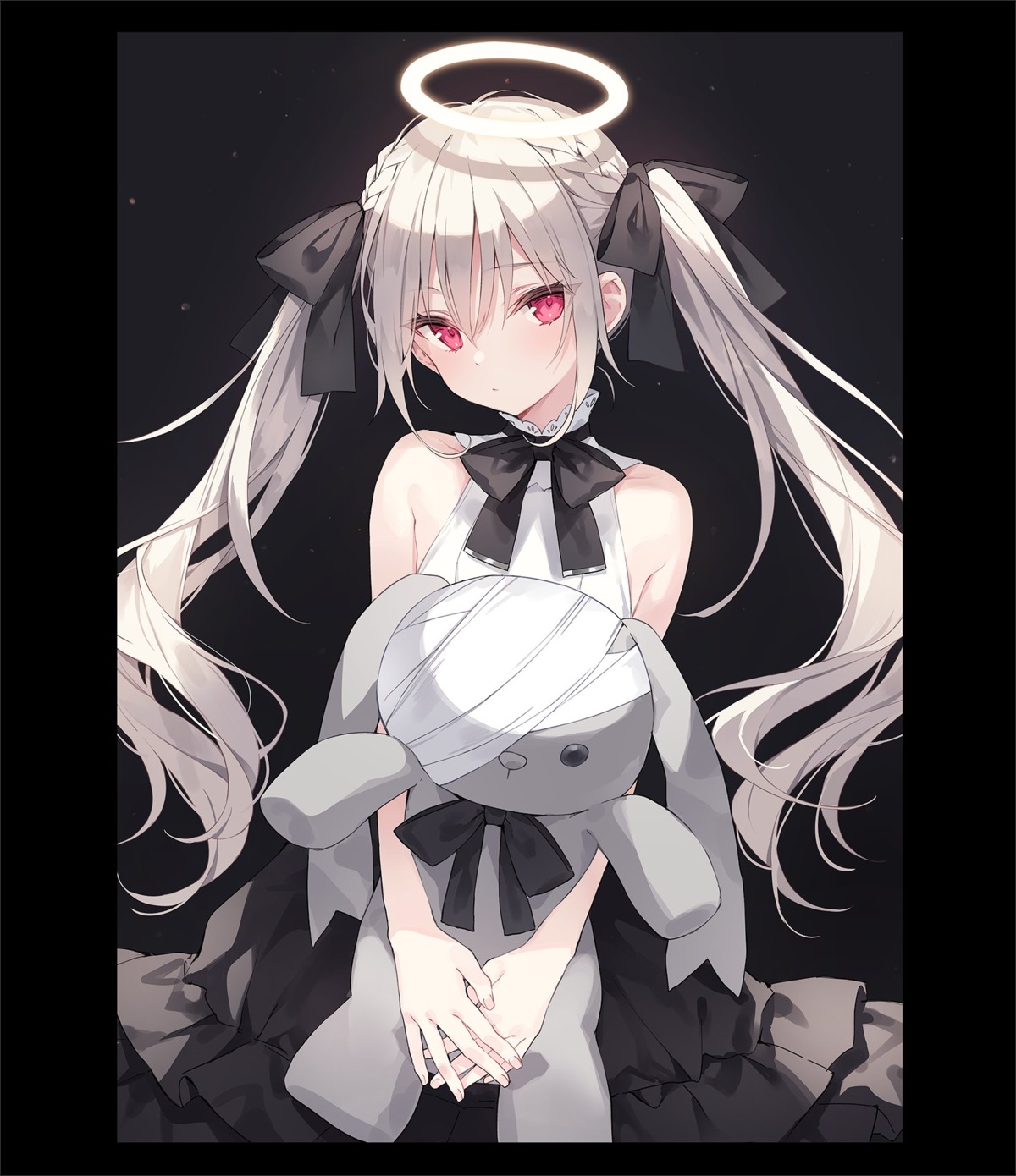 angel, bandages, carneades, dress, elle_(rurudo), gothic_lolita, lolita_fashion, rurudo