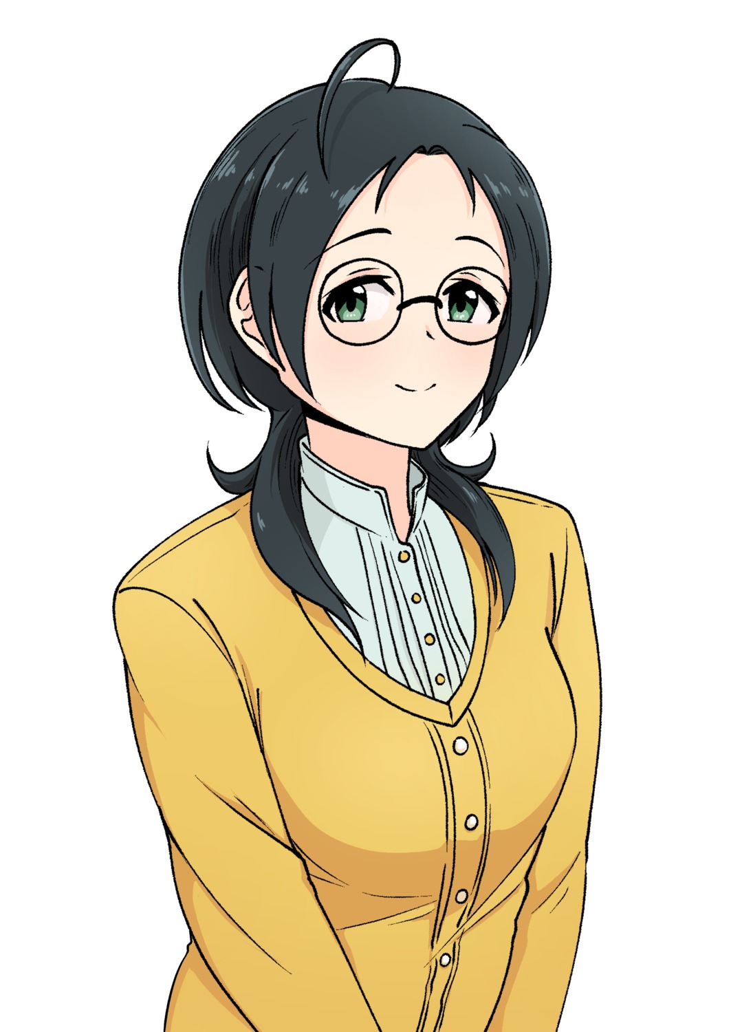 megane, okamoto_manami, sweater, the_idolm@ster, the_idolm@ster_dearly_stars, ushimochi