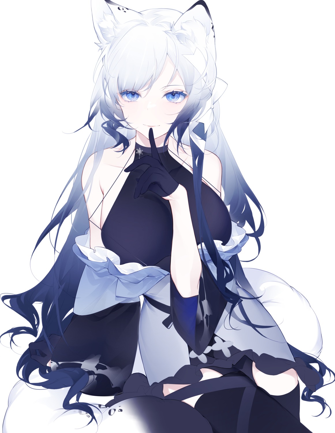 animal_ears, garter, miyuki_(miyuki0529), tail, thighhighs