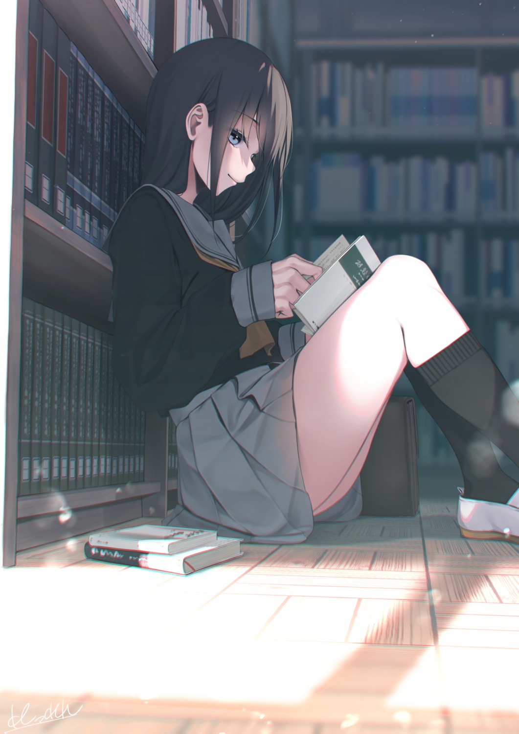 rerrere, seifuku, skirt_lift