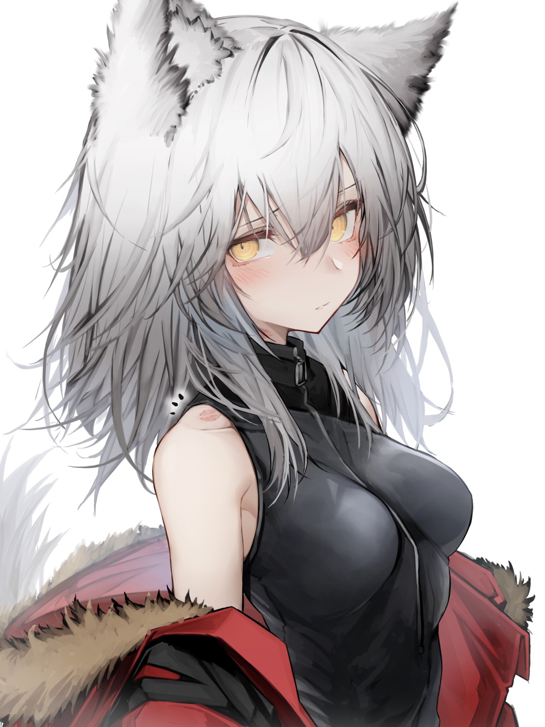 animal_ears, arknights, projekt_red_(arknights), tab_head, tail