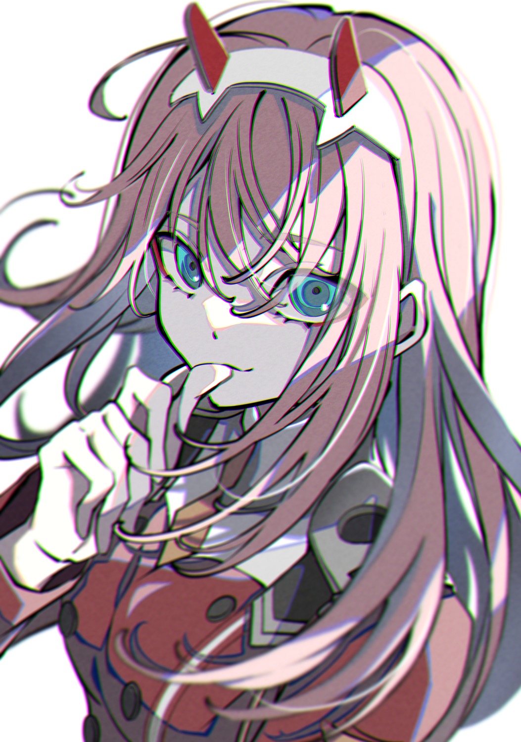 darling_in_the_franxx, horns, natsume_hinako, uniform, zero_two_(darling_in_the_franxx)