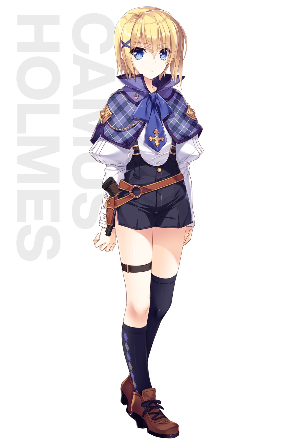 camus_holmes, garter, giga_team_baldrhead, gun, senkou_no_clarias, suzuhira_hiro, thighhighs