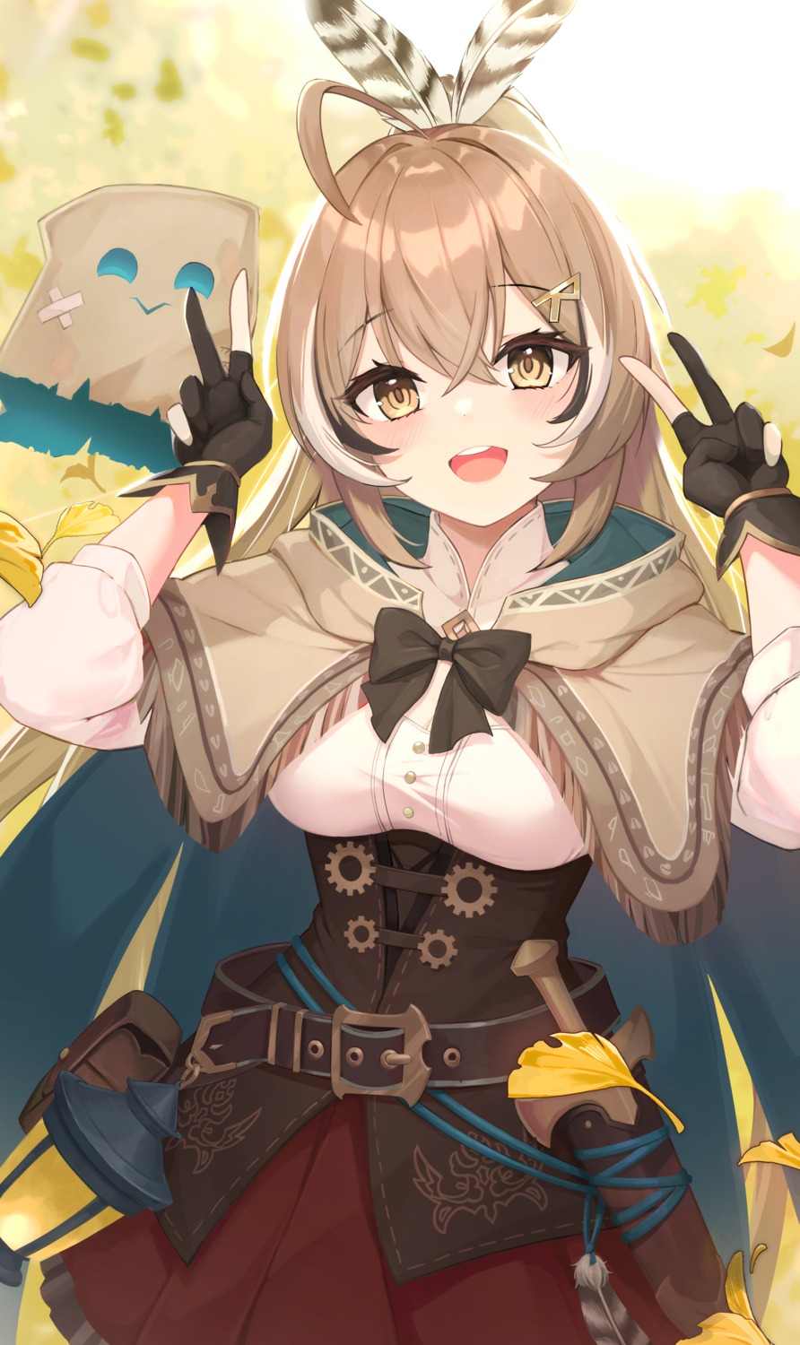 hololive, hololive_english, nanashi_mumei, shinyu_xingyu, weapon