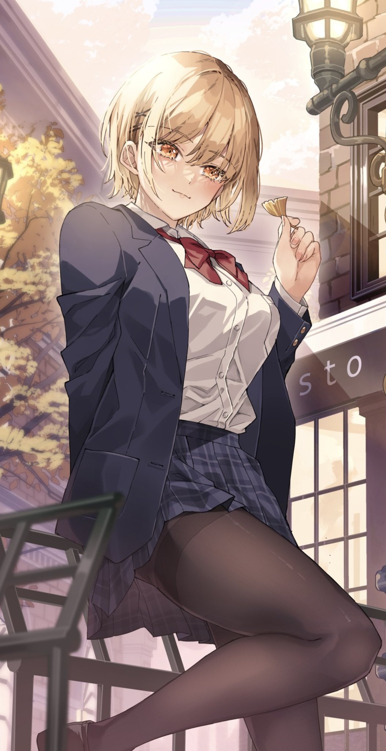 matsusatoru_kouji, pantyhose, seifuku