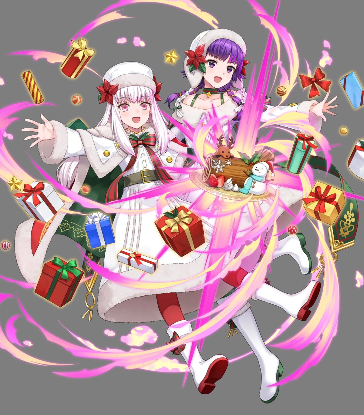 christmas, fire_emblem, fire_emblem:_seima_no_kouseki, fire_emblem_three_houses, heels, lute_(fire_emblem), lysithea_von_ordelia, nintendo, ordan, skirt_lift, transparent_png