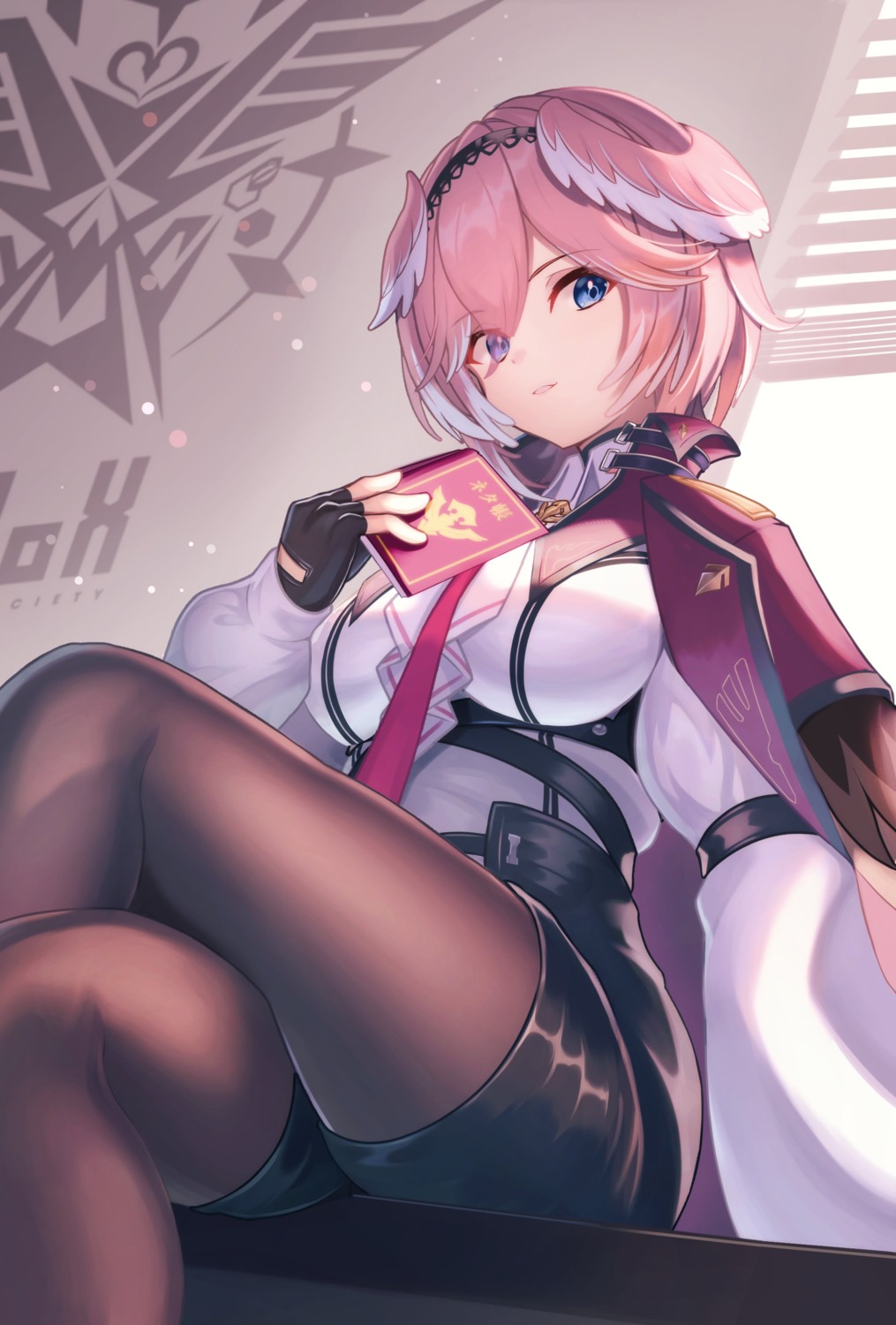 anichika, hololive, pantyhose, takane_lui, wings