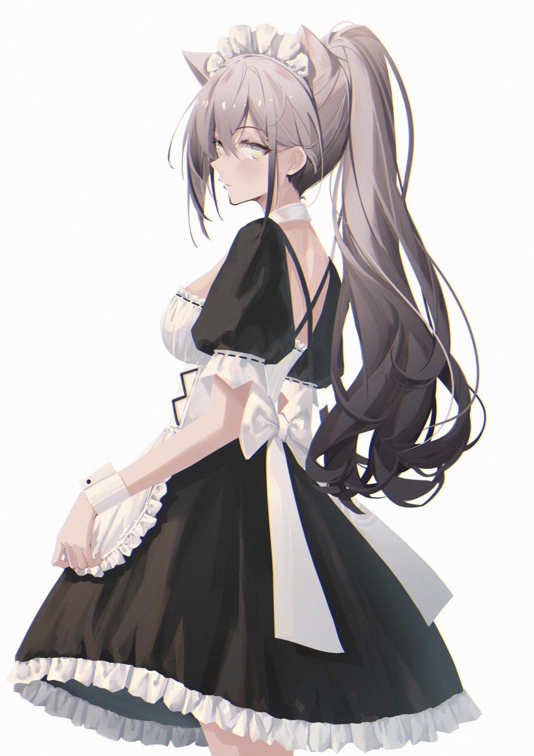 animal_ears, arknights, maid, schwarz_(arknights), sin.