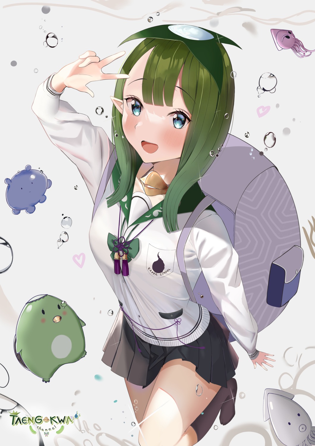 pointy_ears, seifuku, skirt_lift, zotari