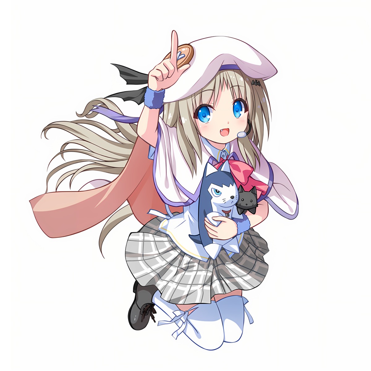 key, little_busters!, na-ga, noumi_kudryavka, seifuku, skirt_lift, thighhighs