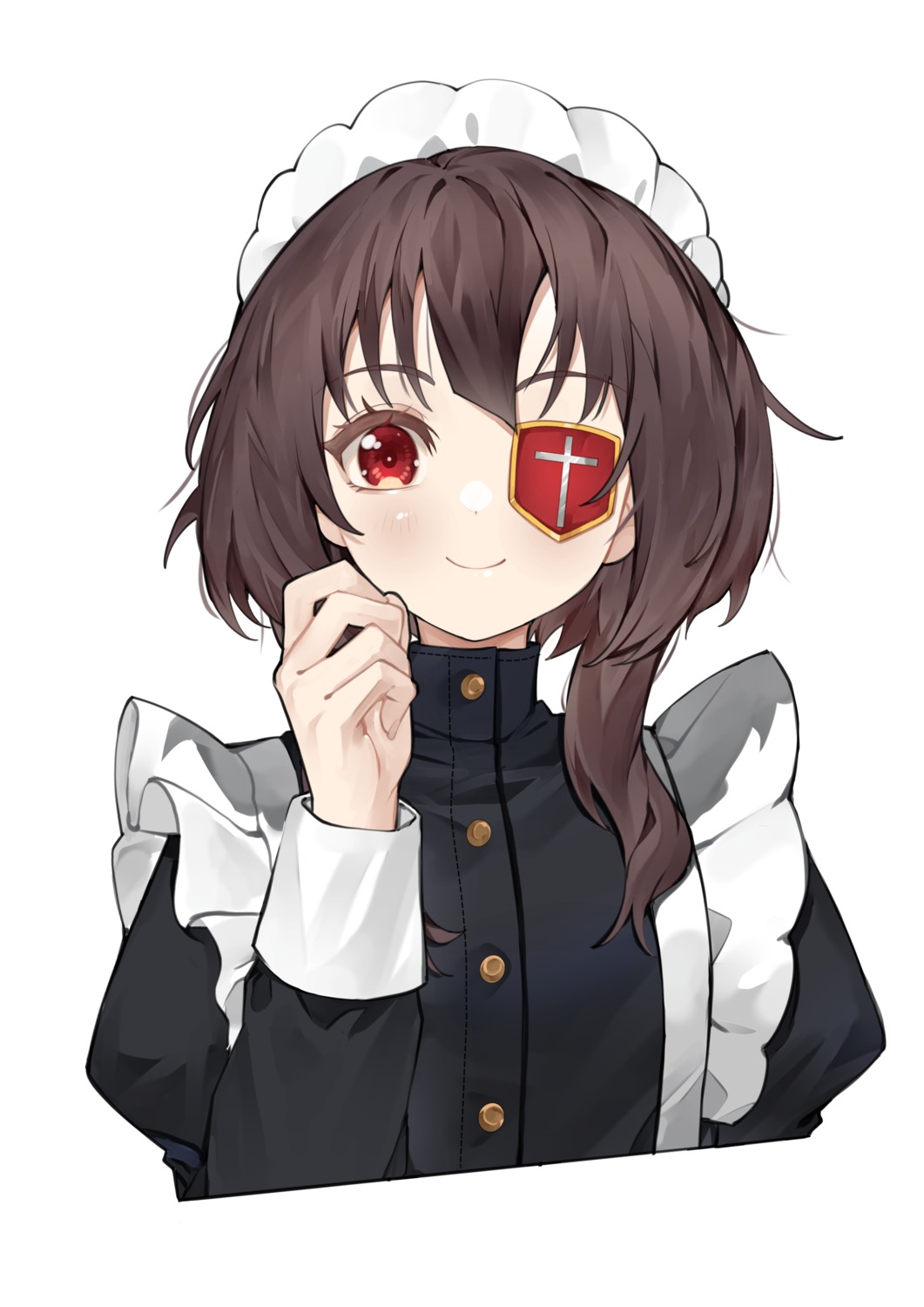 ai-nohikari, eyepatch, kono_subarashii_sekai_ni_shukufuku_wo!, maid, megumin