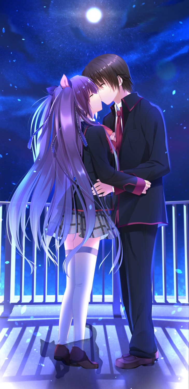 little_busters!, naoe_riki, otou_(otou_san), sasasegawa_sasami, seifuku, thighhighs