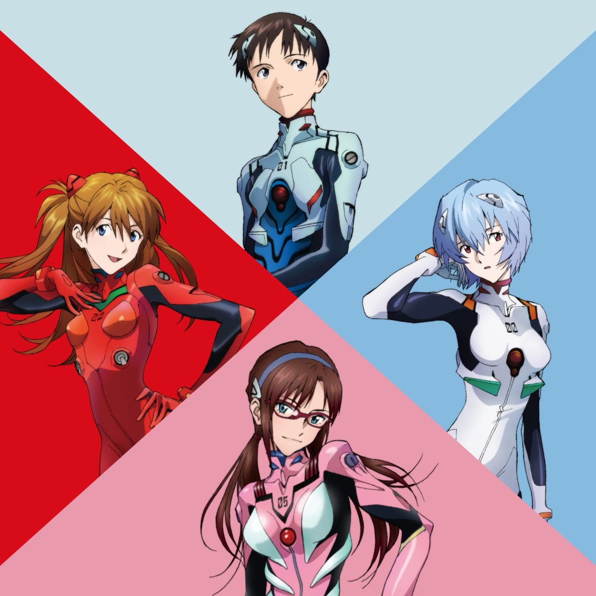 ayanami_rei, bodysuit, ikari_shinji, makinami_mari_illustrious, megane, neon_genesis_evangelion, souryuu_asuka_langley, tagme