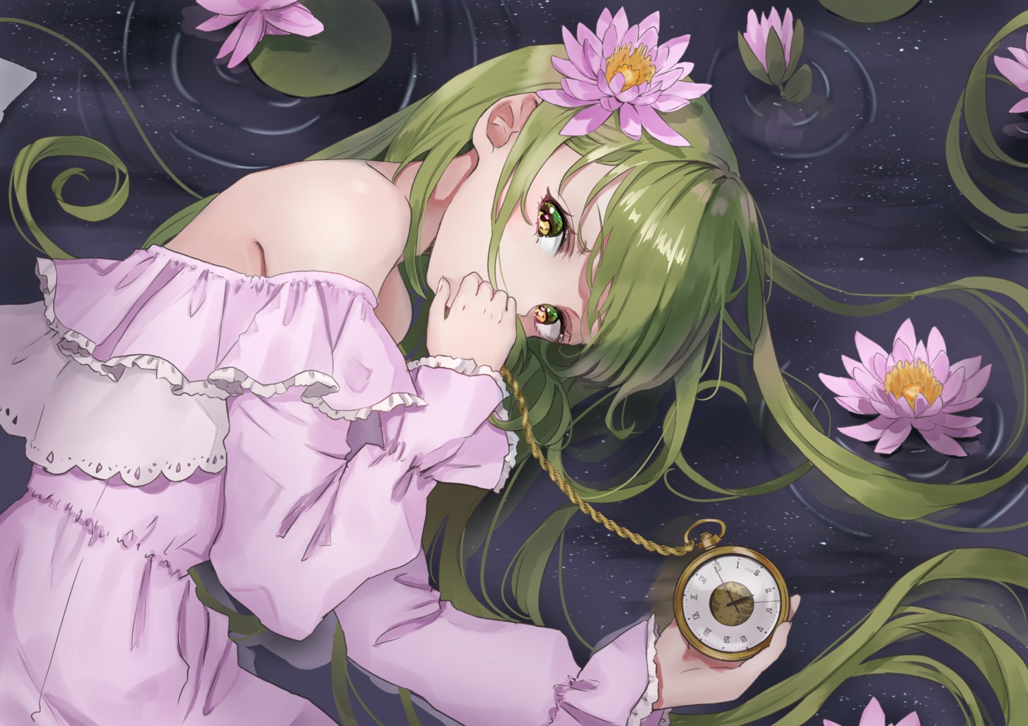 dress, kazami_yuuka, no_bra, shironeko_yuuki, touhou, wet