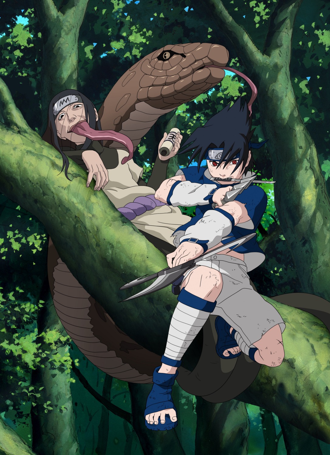 male, naruto, orochimaru, uchiha_sasuke