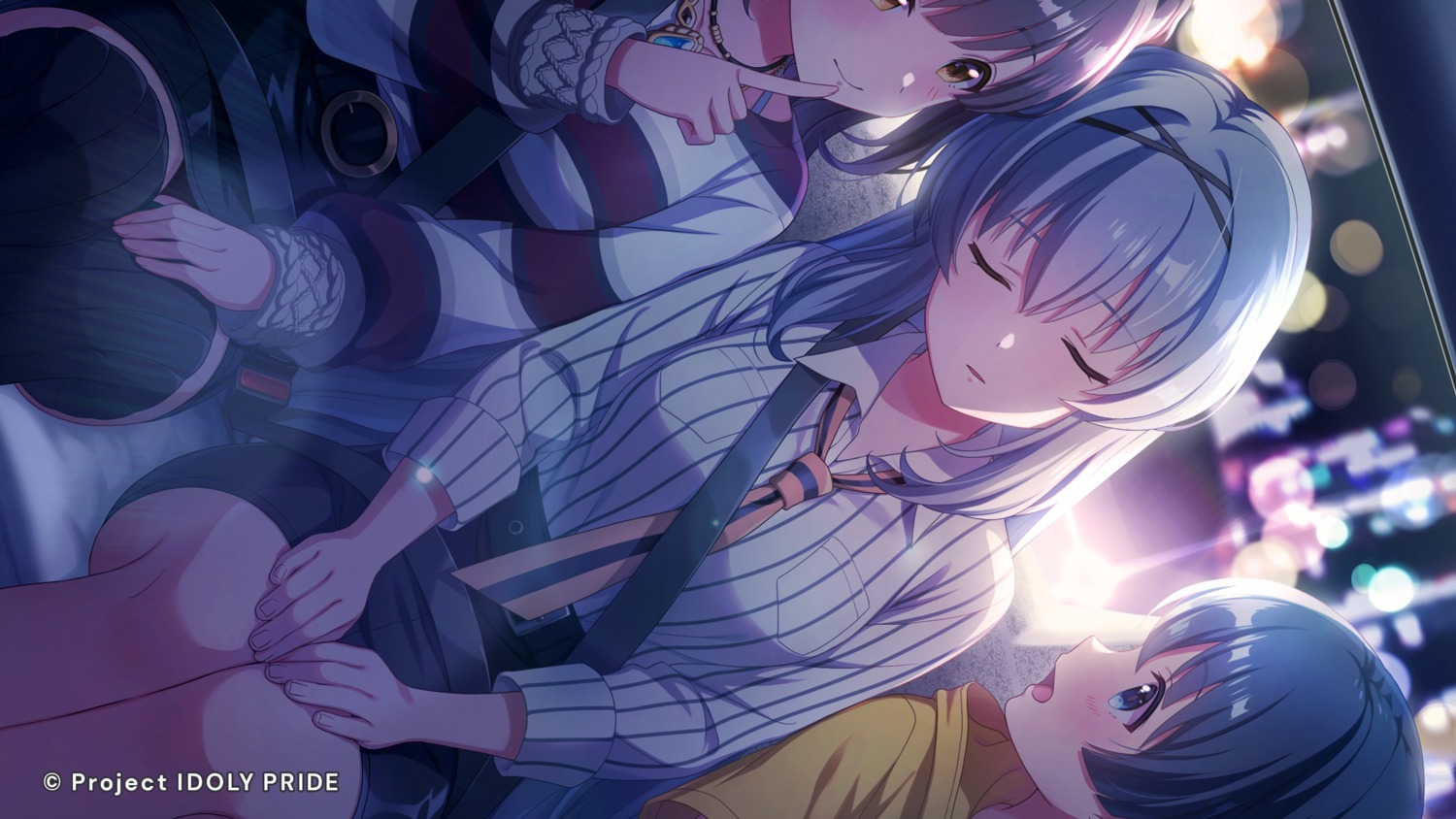 dress_shirt, idoly_pride, okuyama_sumire, suzumura_yuu, tagme, tendou_rui, thighhighs