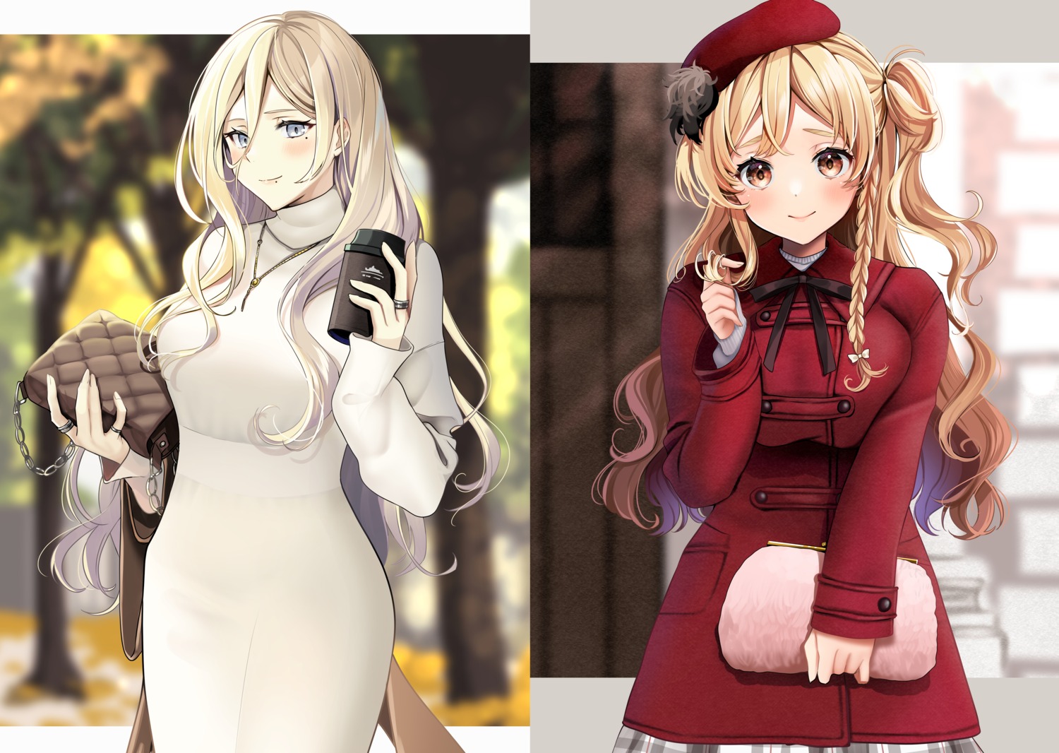 dress, kantai_collection, richelieu_(kancolle), sweater, yunamaro
