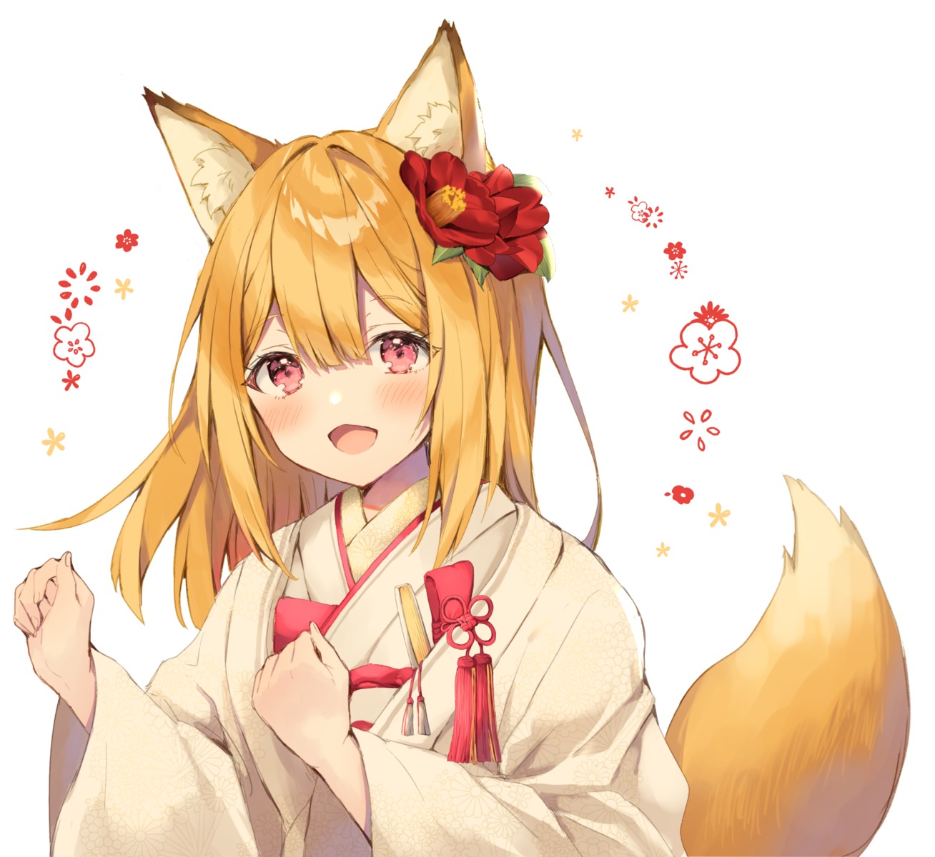 animal_ears, kitsune, matsusaka_gyuu, miko, tagme, tail