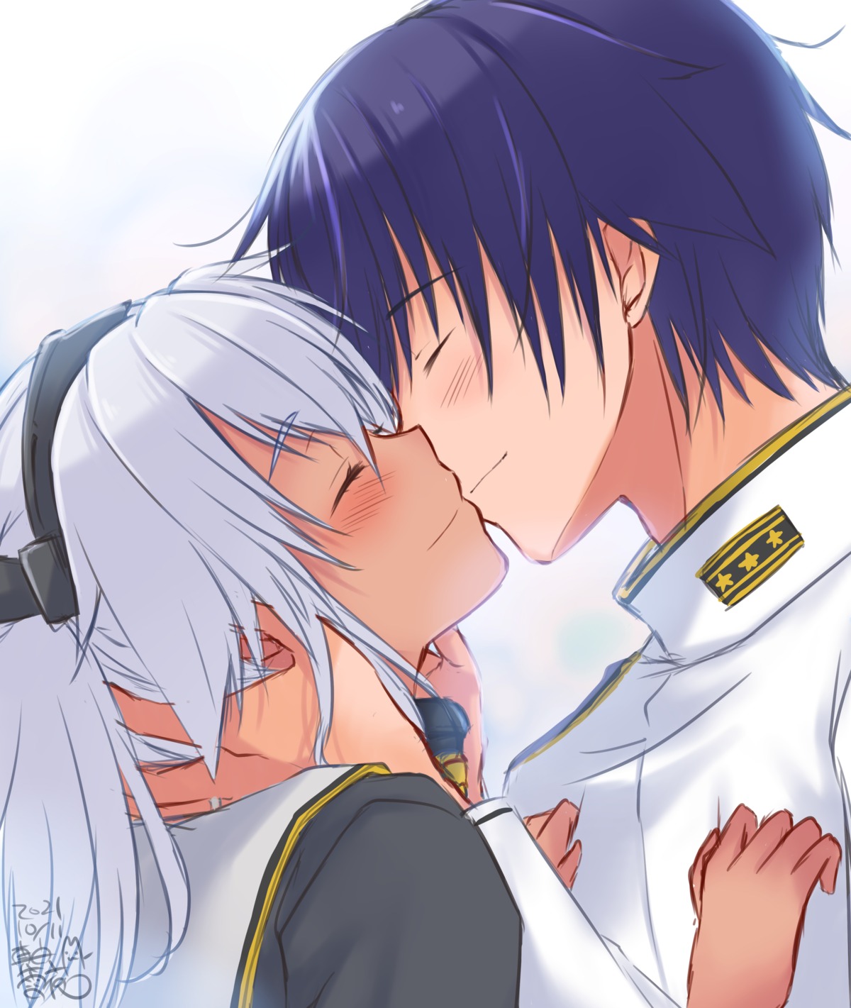 admiral_(kancolle), kantai_collection, mashiro_yukiya, musashi_(kancolle), sketch, uniform