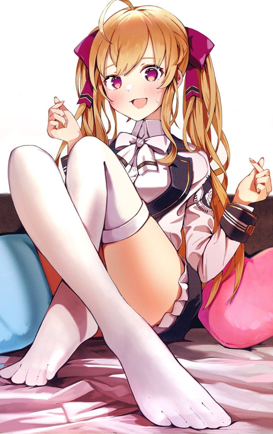 feet, nijisanji, nijisanji_seeds, seifuku, takamiya_rion, thighhighs, uyuyu_uyu