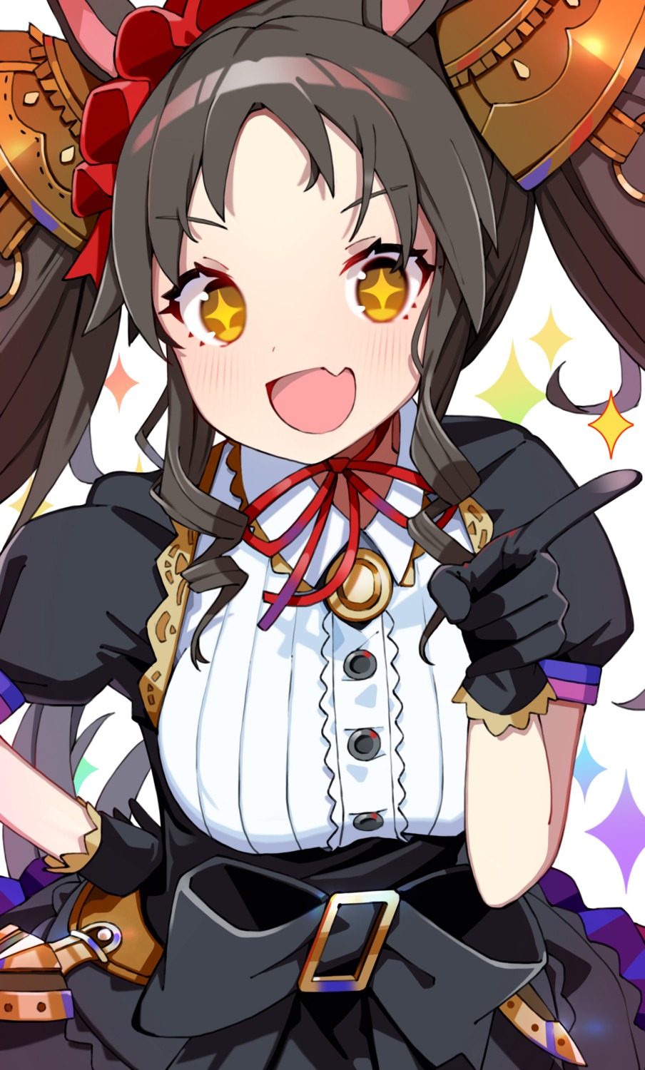 animal_ears, gothic_lolita, lolita_fashion, marvelous_sunday_(umamusume), tail, uma_musume_pretty_derby, uyuyu_uyu