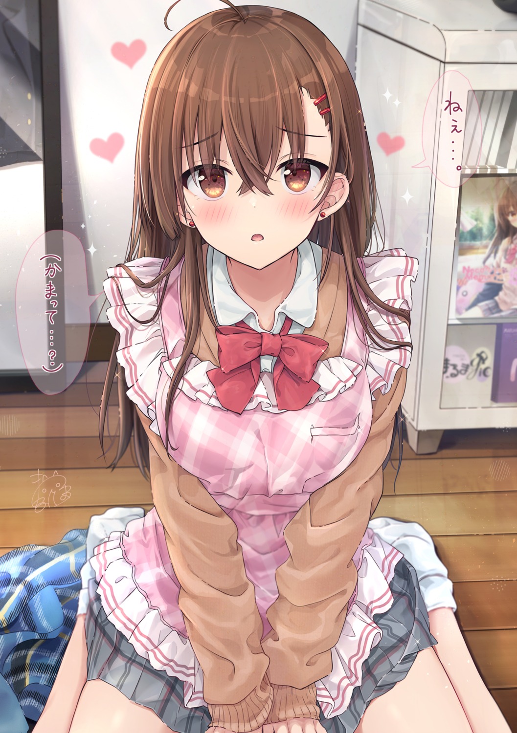 maruma_(maruma_gic), seifuku, sweater