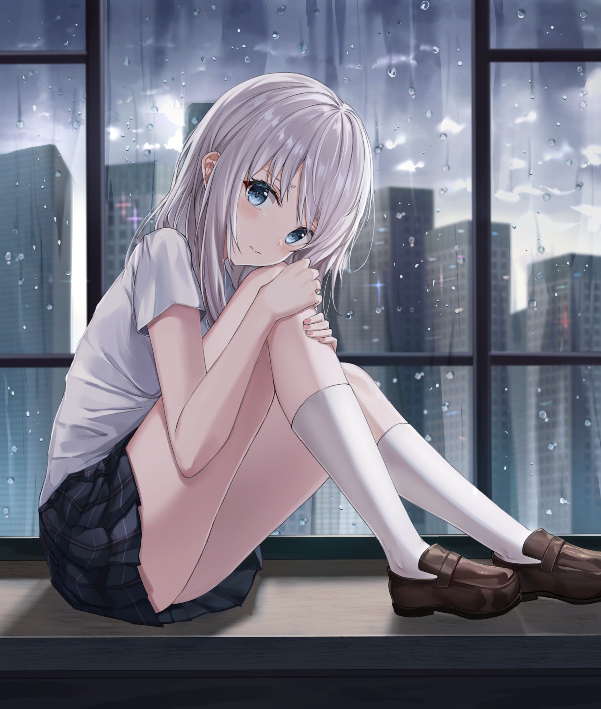 seifuku, skirt_lift, zeroillya