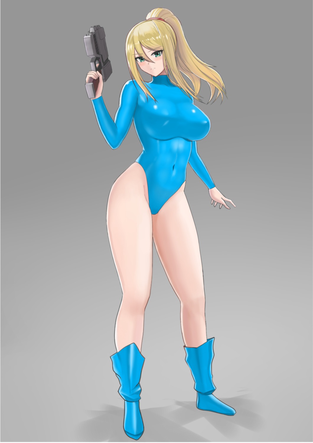 gun, higofushi, leotard, metroid, metroid_dread, samus_aran