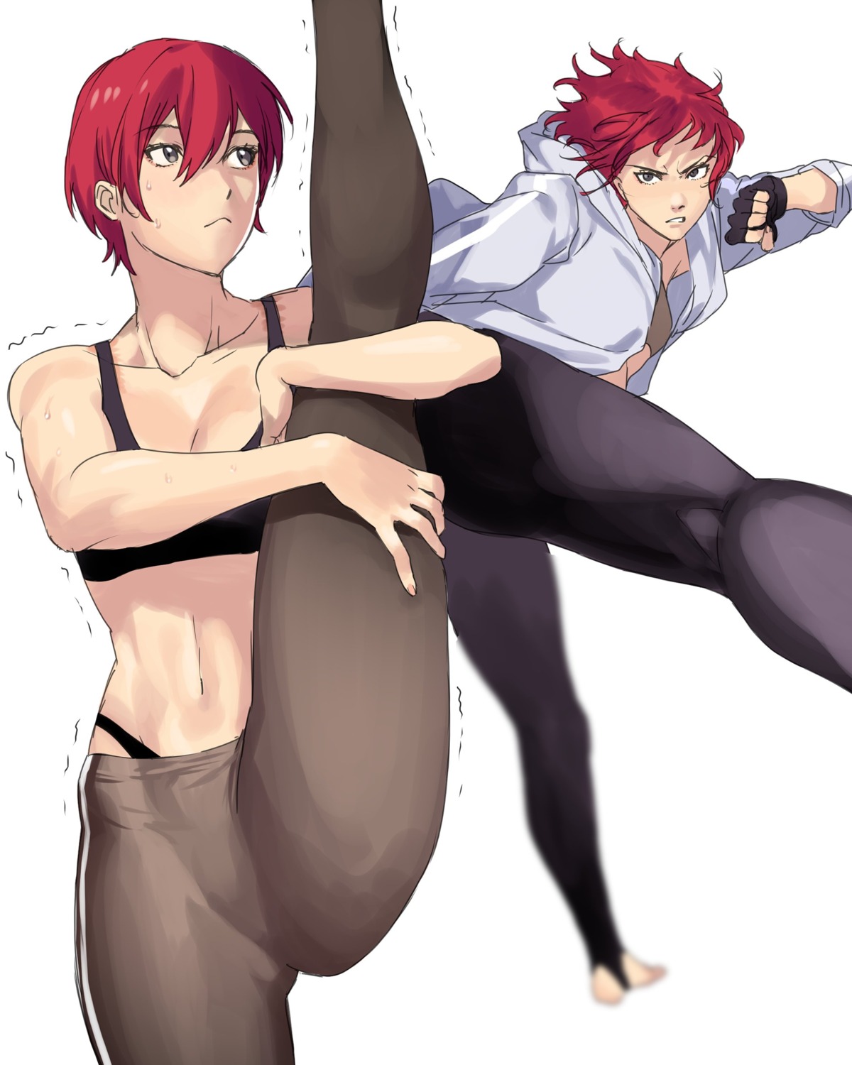 bra, han_soo-min_(hanny), hanny_(uirusu_chan), pantsu, pantyhose